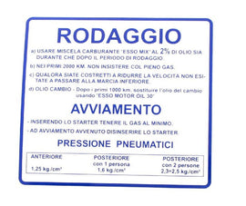 TARG BLU RODAGGIO V.50-90