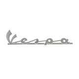 TARGHETTA,SCRITTA ANTERIORE PIAGGIO VESPA 50 1 SERIE IN ALLUMINIO DA 120 MM