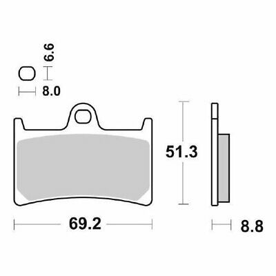 SERIE PASTIGLIE FDB605EF ECO FRICTION