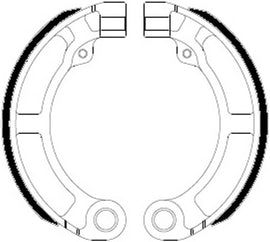 GANASCE FRENO FSB885A VESPA PK 50 V5X1T