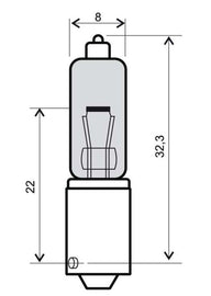 LAMPADA 12V-21W 90 OMOL