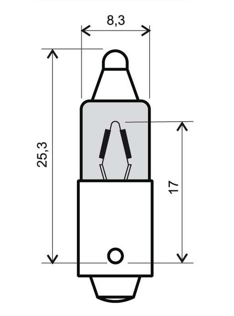 LAMPADA BIANCA 12V23W 180