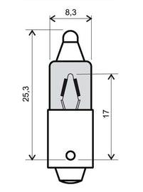 LAMPADA BIANCA 12V23W 180