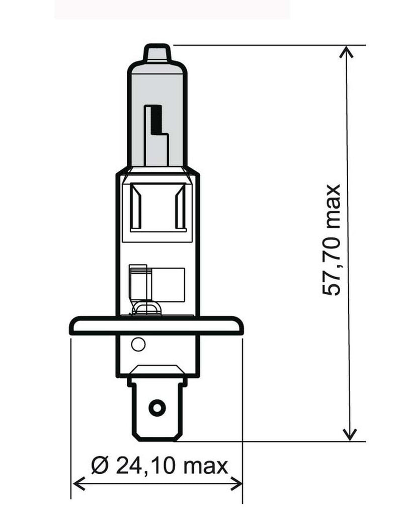 LAMPADA 12V-55W H1 OMOL. BIANCA