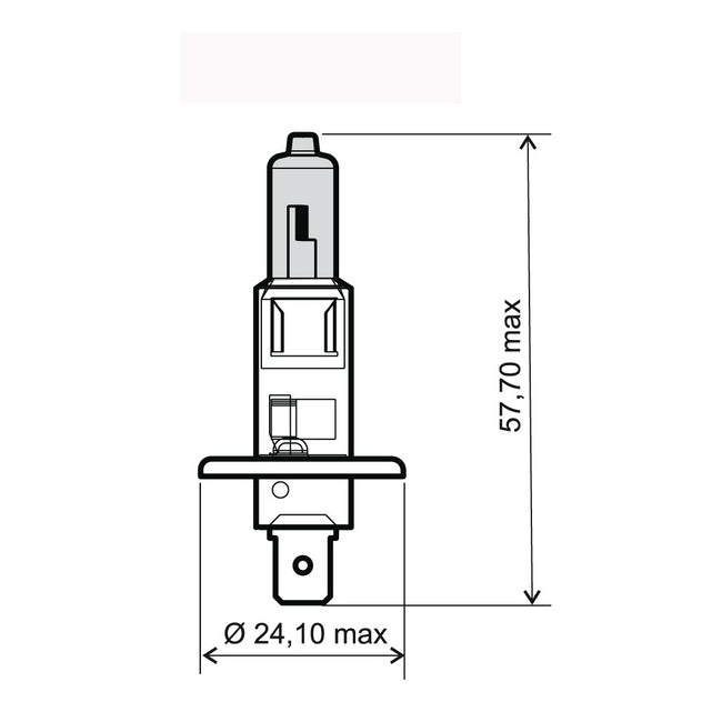 LAMPADA 12V-55W H1 OMOLOGATA