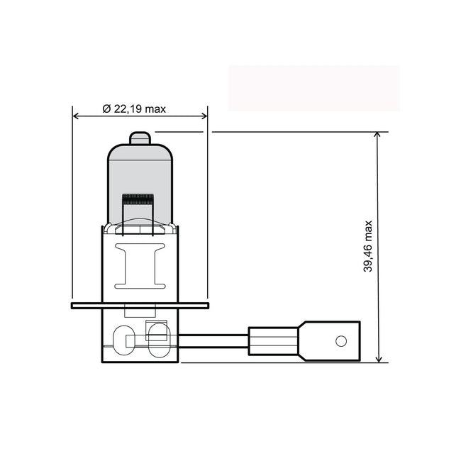 LAMPADA 12V-55W H3 OMOLOGATA