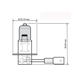 LAMPADA 12V-55W H3 OMOLOGATA