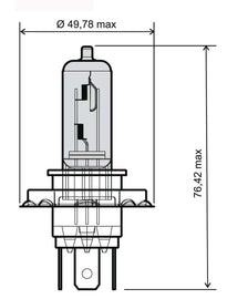 LAMPADA H4 12V 60/55W