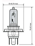 LAMPADINA BIANCA H4 12V 60/55W