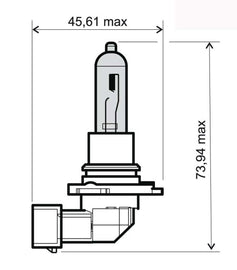 LAMPADA 12V-65W HB3 BIANCA