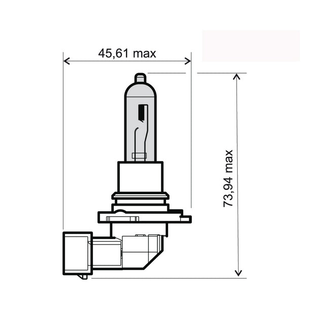 LAMPADA 12V-65W HB3 BIANCA