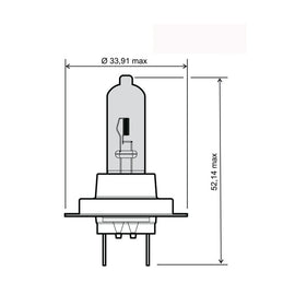 LAMPADA 12V-55W H7 OMOLOGATA