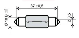 LAMPADA SILURO 12V 5W T11X39