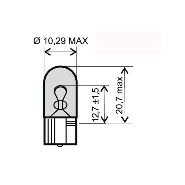 LAMPADA 12V-5W 1X9 5D