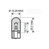 KIT 3 LAMPADINE BIANCHE 12V 5W T10