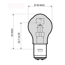 Carica l&#39;immagine nel visualizzatore di Gallery, LAMPADA 12V 45/40W BA20D