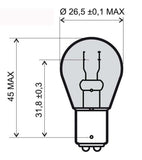 LAMPADA BIANCA 12V 21/5W BAY15D