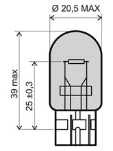 Carica l&#39;immagine nel visualizzatore di Gallery, LAMPADA BIANCA 12V 21W T20