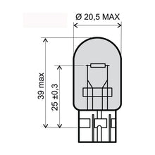 Carica l'immagine nel visualizzatore di Gallery, LAMPADA 12V-21W T20 ARANCIO