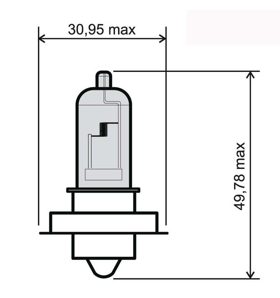 LAMPADA BLU 12V 20W P26S
