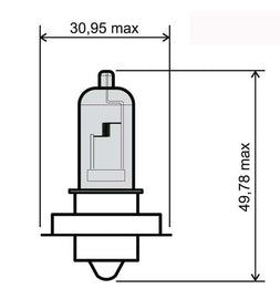 LAMPADA BIANCA 12V 20W P26S
