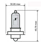 LAMPADA BIANCA 12V 20W P26S