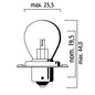 LAMPADINA 6V-15W SB25 P26S