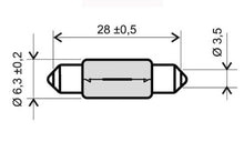 Carica l&#39;immagine nel visualizzatore di Gallery, 246510495 - LAMPADINA &#39;RMS&#39; 6V-5W SILURO T8.5X31 VESPA 50