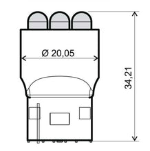 Carica l&#39;immagine nel visualizzatore di Gallery, COPPIA LAMPADINE BIANCHE 12V 6 LED T20