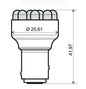 LAMPADA BLU 12V 12LED BAY15D