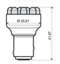 LAMP. ROSSA 12V 12 LED BAY15D