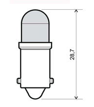 Carica l&#39;immagine nel visualizzatore di Gallery, COPPIA LAMPADEA A LED 12V BA9S BLU