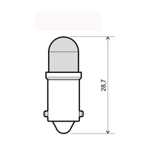 Carica l'immagine nel visualizzatore di Gallery, LAMPADA 12V BA9S A LED BLU