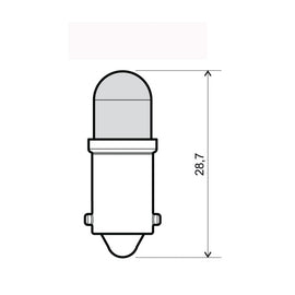 LAMPADA 12V BA9S COLORE BIANCO LED