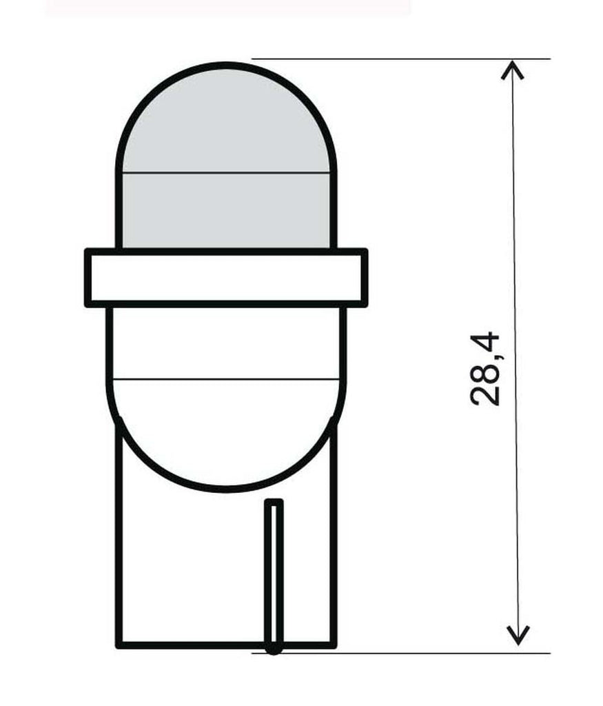 246510565 - Lampadina led bianca 12V T10 w2