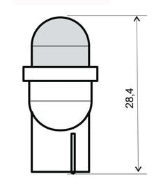 246510565 - Lampadina led bianca 12V T10 w2