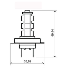 Carica l&#39;immagine nel visualizzatore di Gallery, LAMPADA BIANCA A 14 LED 12V H7