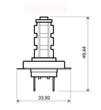 LAMPADINA BIANCA 14 LED 12V H7