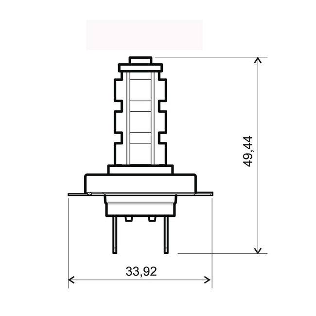 LAMPADA 12V H7 BIANCA LED14