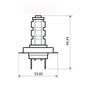 LAMPADA 12V H7 BIANCA LED14