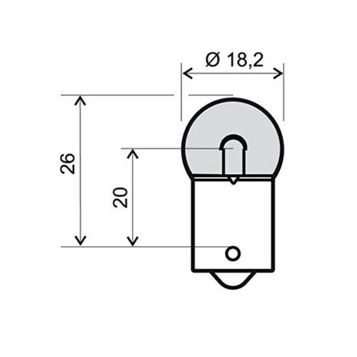 LAMPADA 6V-10W BA15S