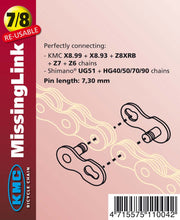 Carica l'immagine nel visualizzatore di Gallery, GIUNTO CATENA KMC UG50-HG SYST