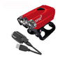 FANALE ANT BICI LAVA 2 LED USB ROSSO