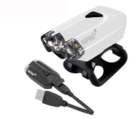 FANALE ANT BICI LAVA 2 LED USB BIANC