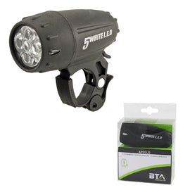 FANALE ANT BICI CON 5 LED LUCE BIANC.BTA
