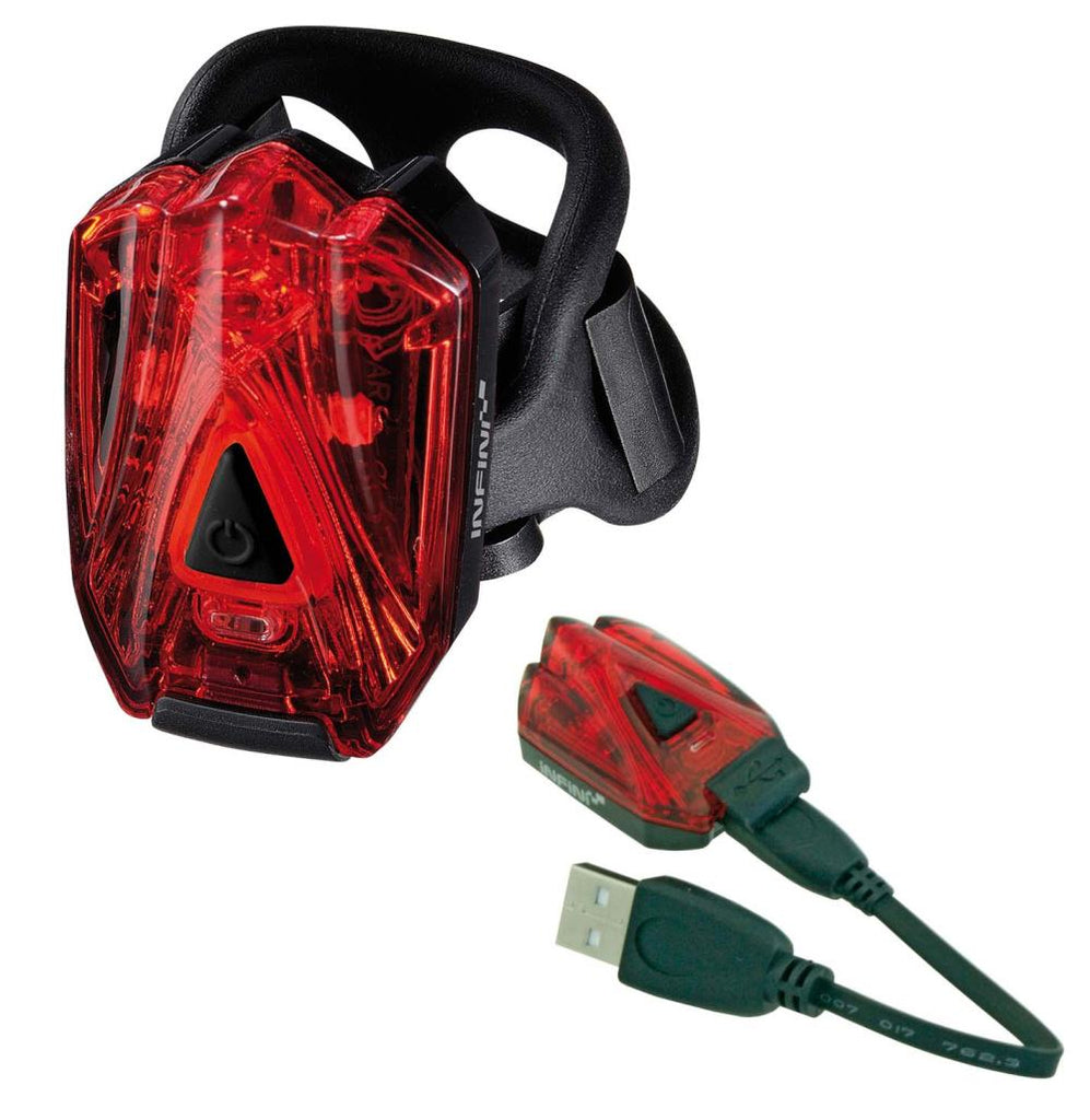 FANALE POST BICI LAVA 3LED ROSSI USB
