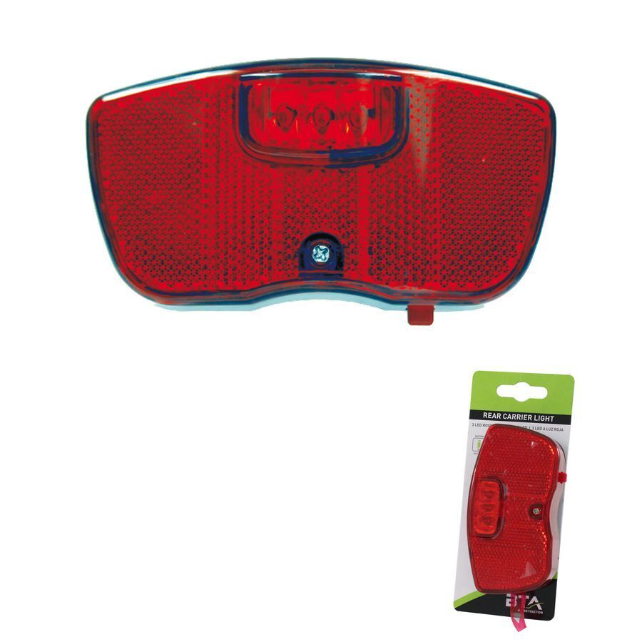 FANALE POST PORTAPACCHI BICI 3 LED ROSSI
