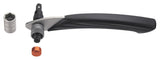 Estrattore pedivella perno QUADRO ro - isis, con manico ergonomico coperto in PVC, bussola chiave 14-15mm e chiave brugola 8mm, brevettato