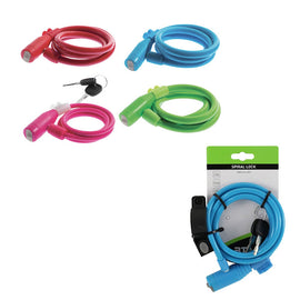 LUCCHETTO BICI A SPIRALE 8MMX1500MM COL.