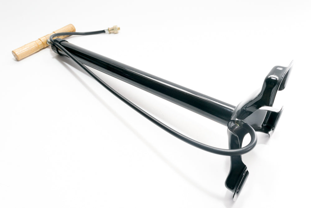 POMPA BICI 3 PIEDI- ITALIA- NERO MANICO